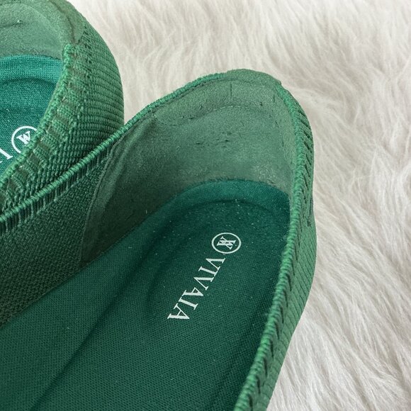 Vivaia Green Pointed Toe Ballet Flats EU 43 US 11 - Picture 3 of 8